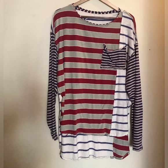 FREE PEOPLE Mixed Stripe Jersey Top - Picture 6 of 11